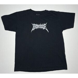 Primitive Skateboarding Teen Triumph  T Shirt Black  Sz L Gothic Angel heralding